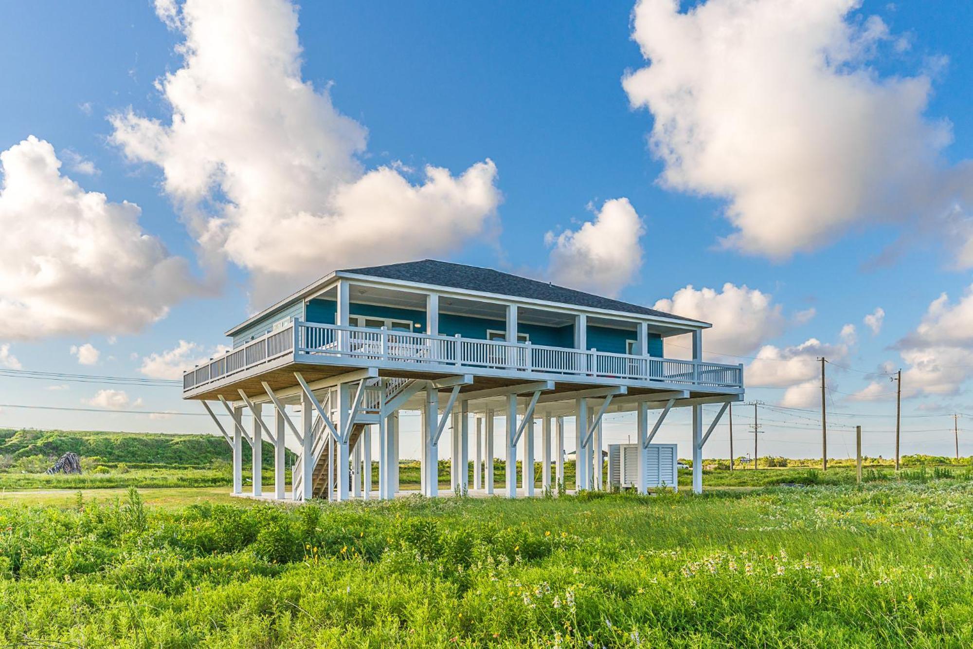 Thebluebee- Stunning Ocean Views With Firepit Villa Bolivar Peninsula Dış mekan fotoğraf